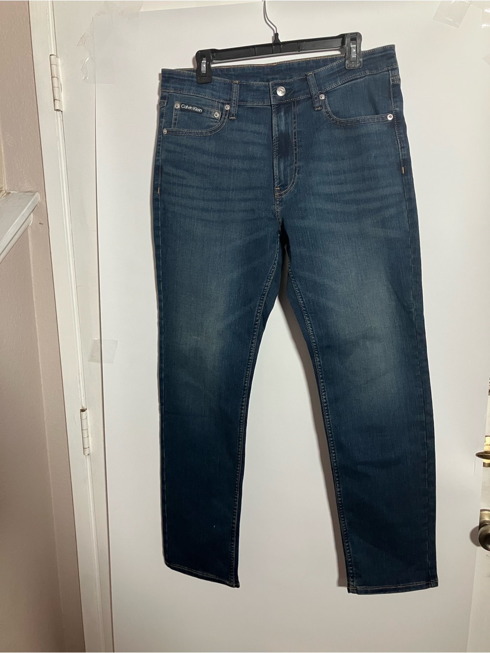 Calvin Klein Jeans Men's Slim Straight Dark Indigo Jeans